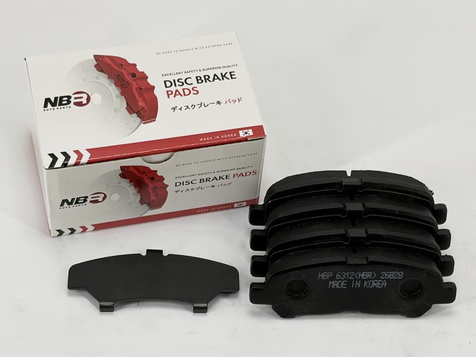 NBR NBP6312 Rear Brake Pad Set for Toyota Highlander and Kluger