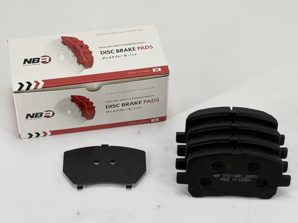 NBR NBP3731 Front Brake Pad Set for Toyota and Pontiac