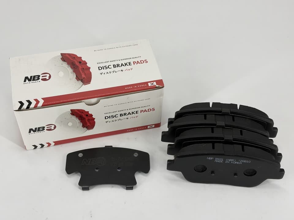 NBR NBP8931 Front Brake Pad Set for Hyundai and Kia
