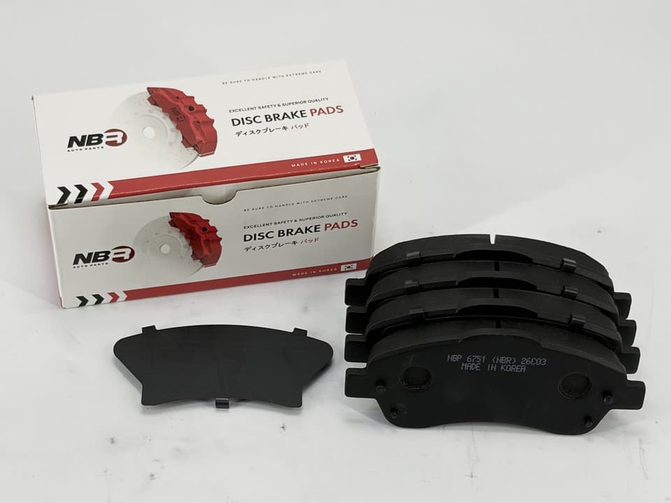 NBR NBP6751 Front Brake Pad Set for Toyota Avensis, Caldina and Corolla Verso