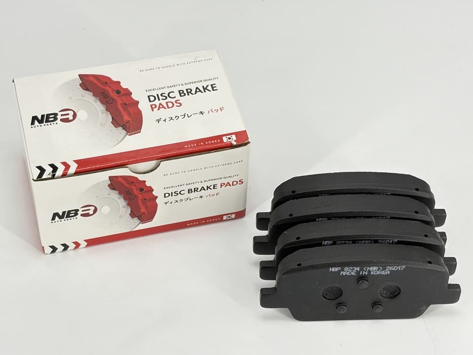 NBR NBP8234 Rear Brake Pad Set for Hyundai Palisade and Kia Mohave