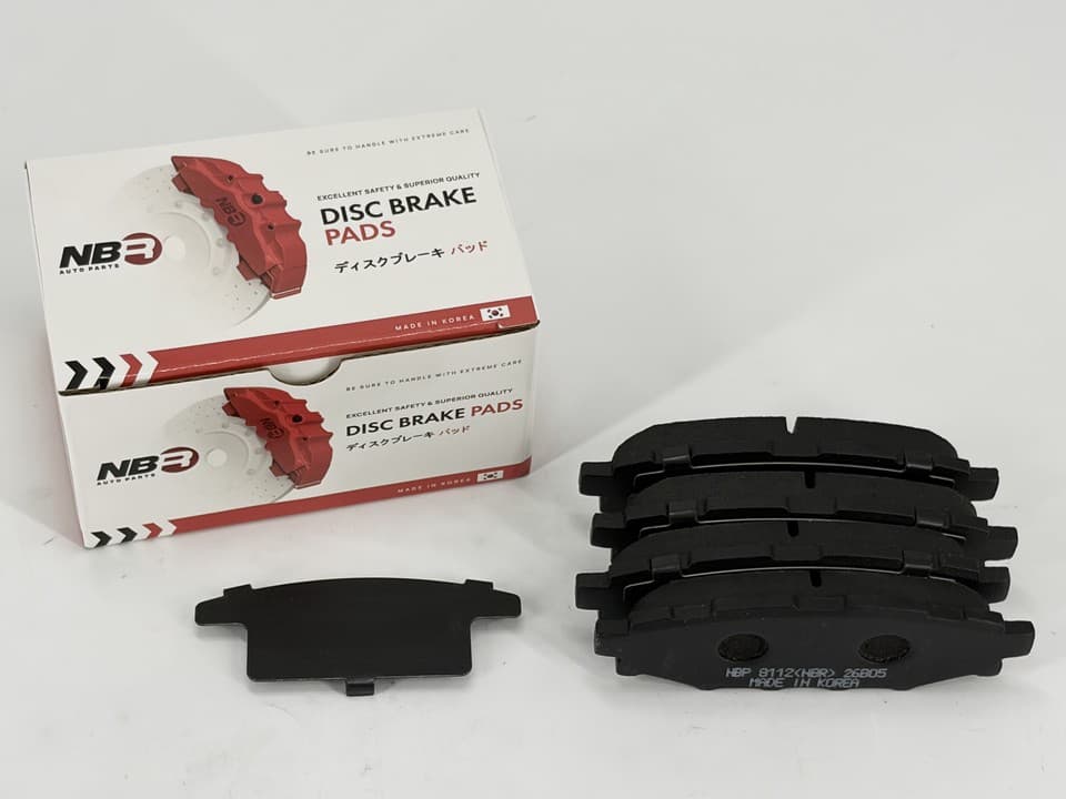 NBR NBP8112 Rear Brake Pad Set for Subaru, Toyota and Scion