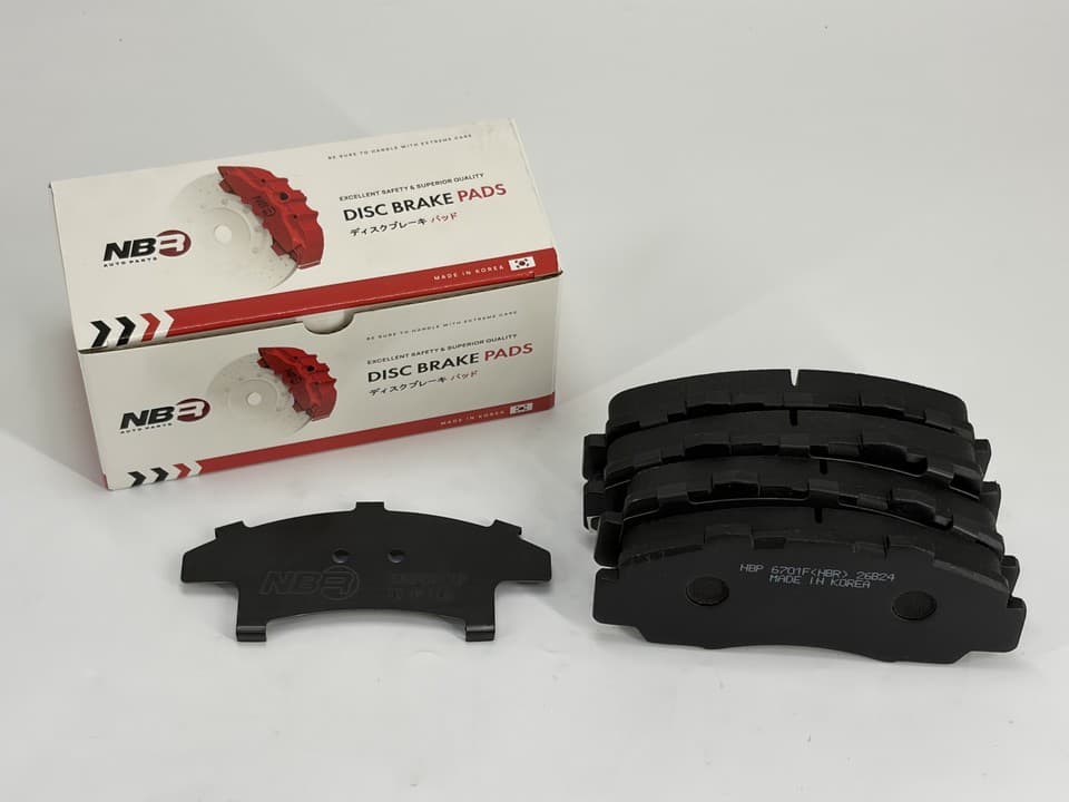 NBR NBP6701F Front Brake Pad Set for Acura, Honda, Isuzu and Rover