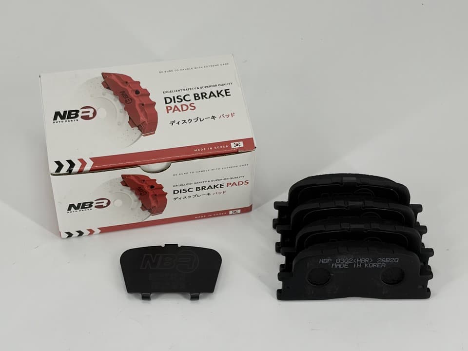 NBR NBP8302 Rear Brake Pad Set for Toyota, Lexus, Daihatsu and Chery