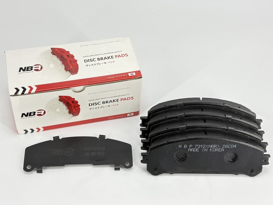 NBR NBP7312 Front Brake Pad Set for Lexus, Subaru and Toyota