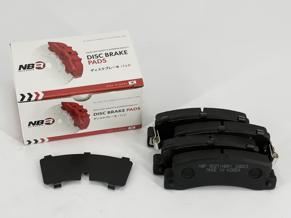NBR NBP8021 Rear Brake Pad Set for Toyota, Lexus and Daihatsu