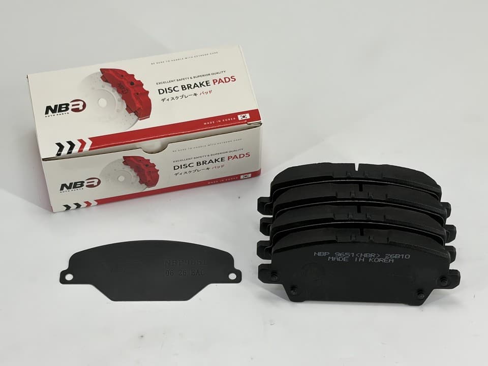 NBR NBP9651 Front Brake Pad Set for Honda Civic