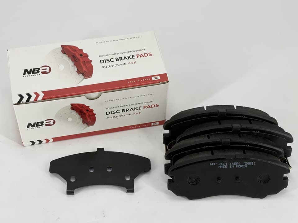 NBR NBP2021 Front Brake Pad Set for Changan, Chery, Dongfeng, Evolute, Exeed, Hyundai, Kia, Omoda, Tenet and XCITE