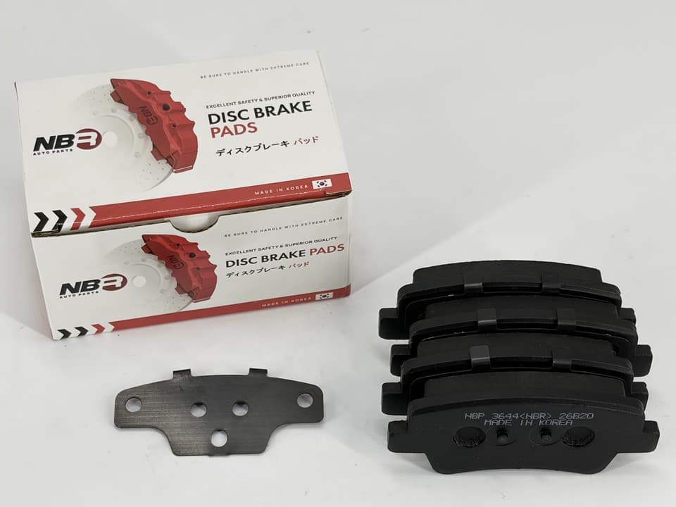 NBR NBP3644 Rear Brake Pad Set for Hyundai and Kia