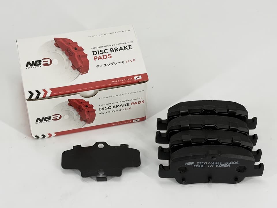 NBR NBP1051 Rear Brake Pad Set for Toyota Auris and Corolla