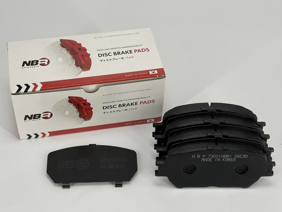 NBR NBP7302 Front Brake Pad Set for Toyota, Lexus and Daihatsu