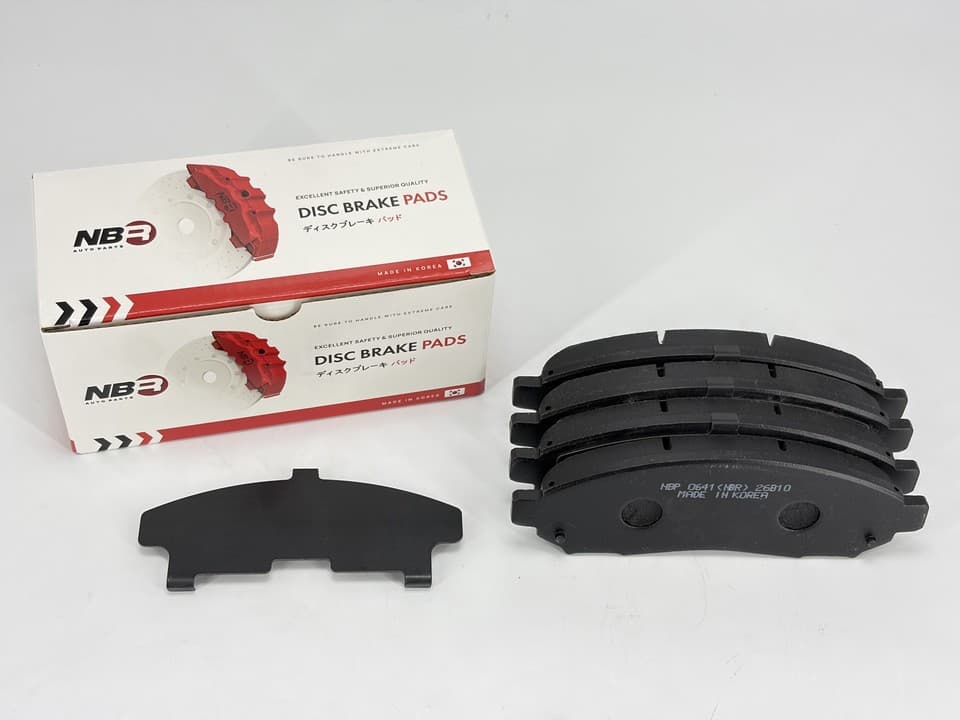 NBR NBP0641 Front Brake Pad Set for Nissan Navara and Pathfinder