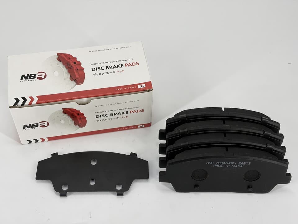 NBR NBP7234 Front Brake Pad Set for Hyundai and Kia