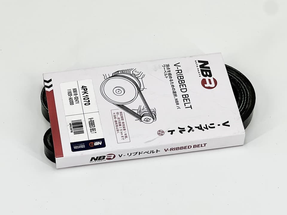 NBR 4PK1070 V-Ribbed Accessory Drive Belt for Toyota, Honda, Lexus, Mitsubishi and Nissan