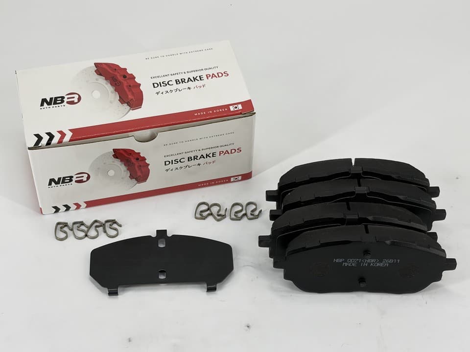 NBR NBP0071 Front Brake Pad Set for Toyota Auris and Corolla
