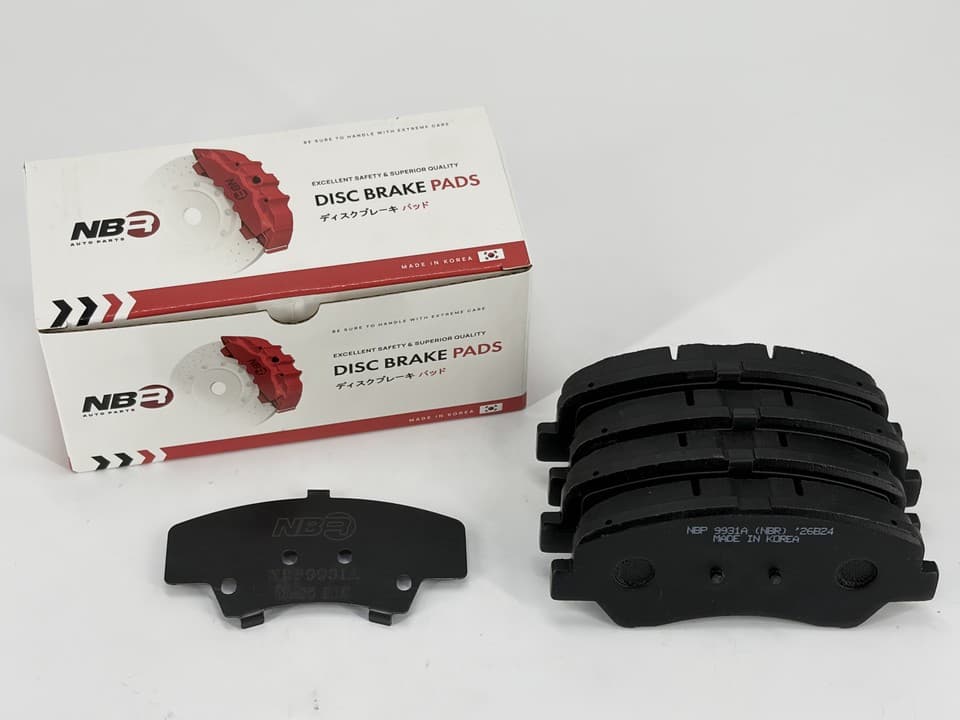 NBR NBP9931A Front Brake Pad Set for Hyundai, Kia and Geely